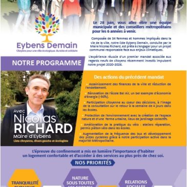 Notre programme pour le 2ième tour